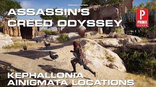 Assassin’s Creed Odyssey Kephallonia Ainigmata Ostraka Locations [upl. by Cherida]