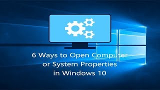 How to Open System Properties in Windows 10 [upl. by Mccully]