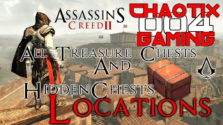 Assassins Creed II MonteriggioniVilla  All Treasure Chest  Hidden Chest Locations [upl. by Nisse]