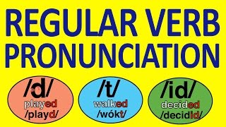 REGULAR VERBS PRONUNCIATION 23 06 2013 [upl. by Sirak670]