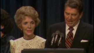 President Reagans Remarks at the Reelection Victory Celebration on November 6 1984 [upl. by Keligot]