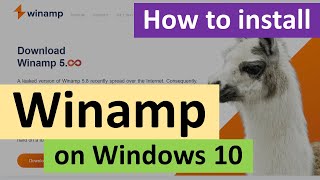 How to Download and Install WinAmp on Windows 10 [upl. by Nomde955]