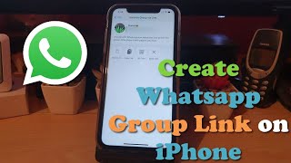 How to Create Whatsapp Group Link on iPhone [upl. by Treve730]