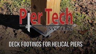 Deck Footings with Helical Piers [upl. by Dnomse]