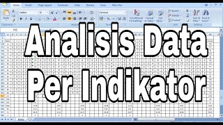 Analisis Data Per Indikator  SKALA LIKERT [upl. by Arratoon910]