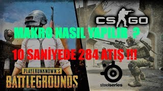 Macro Nasıl Yapılır  Steelseries Engine 3 PUBGCSGO Seri Atış ve Sekmeme Macrosu [upl. by Enitsud]