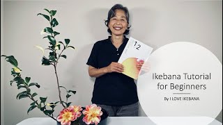 Ikebana Flower Arrangement Tutorial [upl. by Haonam570]