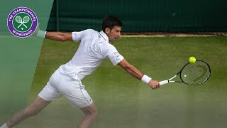 Novak Djokovic vs Ugo Humbert Wimbledon 2019 fourth round highlights [upl. by Nnanerak]