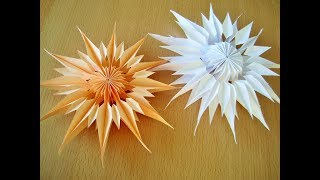 DIY Weihnachtsstern aus Papier Star of paper [upl. by Jerome]