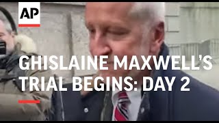 Day 2 of Ghislaine Maxwell’s trial begins [upl. by Nna]