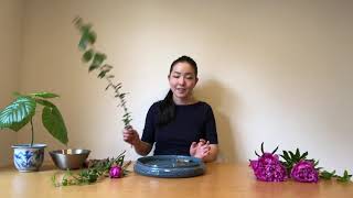 EASY IKEBANA Slanting Style [upl. by Pooh668]