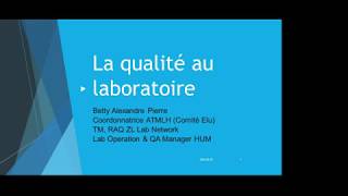 La qualité au laboratoire  ATMLH [upl. by Jeramey266]