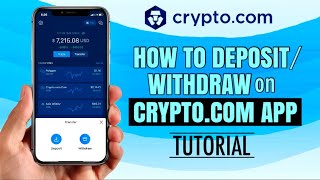 How to DEPOSIT or WITHDRAW on CRYPTOCOM App for Beginners  Tutorial [upl. by Keare]