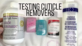 Pro Nail Tech TESTS 5 CUTICLE REMOVERS [upl. by Akinnej809]