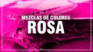 CÓMO HACER EL COLOR ROSA 🌷 Rosa Claro Rosa Palo Rosa Coral 🎨 MEZCLAS DE COLORES FÁCIL [upl. by Ellekcir]