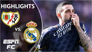 Rayo Vallecano vs Real Madrid  LALIGA Highlights  ESPN FC [upl. by Fishman]