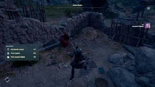 Assassins Creed Odyssey  Where to Find The Ancient Tablet In Asine Ruins [upl. by Vachel734]