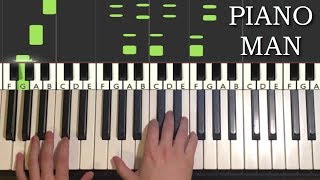 Billy Joel  Piano Man Piano Tutorial Lesson [upl. by Anilesor]