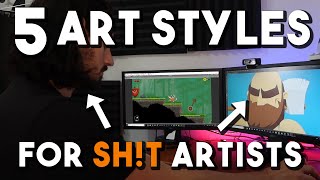 5 GREAT Game Art Styles for BAD Artists [upl. by Nikkie726]