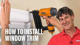 How to Install Window Trim [upl. by Denie266]