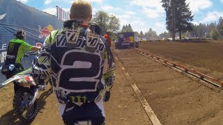 GoPro HD Ryan Villopoto Full Moto 2  Washougal MX Lucas Oil Pro Motocross Championship 2013 [upl. by Ymirej]