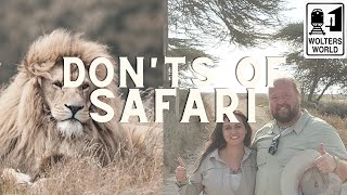 African Safaris  What NOT to Do on a Safari [upl. by Jemima270]