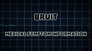 Bruit Medical Symptom [upl. by Pontone]