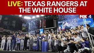 LIVE Texas Rangers at the White House  FOX 4 [upl. by Egres557]