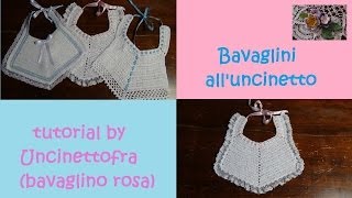 Bavaglini alluncinetto tutorial bavaglino rosa [upl. by Hekking]