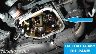 Oil Pan Gasket Replacement with Basic Hand Tools [upl. by Aciemaj]