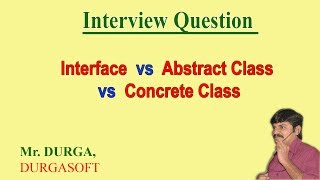 Interface vs abstract class vs concrete class [upl. by Huoh]