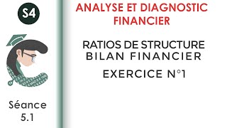 Ratios de structure financière  Exercice corrigé N°1 séance 51 Analyseetdiagnosticfinancier [upl. by Love324]