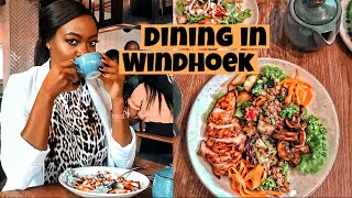 Restaurants in Windhoek  Dining in Namibia Namibian Youtuber [upl. by Lezlie194]