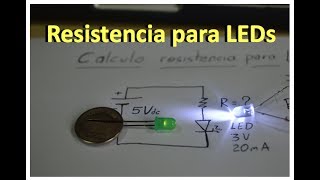 ✅ Que resistencia lleva un LED [upl. by Lissi70]