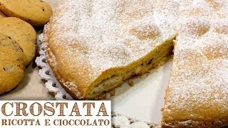 CROSTATA DI RICOTTA E CIOCCOLATO  GOCCIOLE  Homemade Ricotta Cheese amp Chocolate Pie [upl. by Sirovaj305]