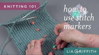 Knitting 101 How to Use Stitch Markers [upl. by Qahsi]