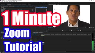 How to Zoom in Adobe Premiere Pro CC Fast Tutorial [upl. by Nonnahsed]