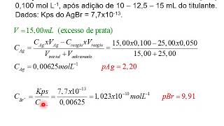 Volumetria de precipitação Exercícios [upl. by Harobed]