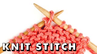 The KNIT STITCH for Total Beginners [upl. by Aken]