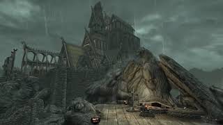 Skyrim Music amp Ambience  Rainy Towns 10 Hours [upl. by Sherar]