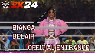 WWE 2K24 Bianca Belair Full Official Entrance [upl. by Lan]