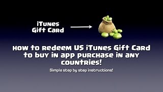 How to redeem US iTunes Gift Card in any countries [upl. by Hitt]