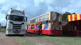 Kermis Santpoort 2023 Transport en opbouw Deel 2 [upl. by Egdirdle]