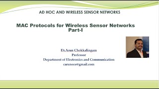 MAC Protocols for Wireless Sensor Networks PartI TamilEC8702 UNIT3 [upl. by Bonnice]