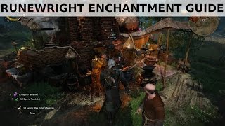 Witcher 3  Best Runewright Enchanting  Guide [upl. by Eanel]