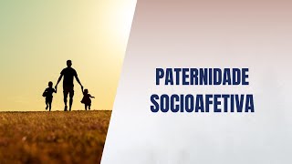 Paternidade socioafetiva [upl. by Ociram968]