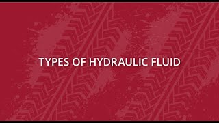 Types of Hydraulic Fluid [upl. by Anelrac974]