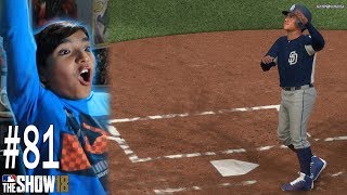 LIL KERSH WITNESSES HIS FIRST HOME RUN OF THE SEASON  MLB The Show 18  Softball Franchise 81 [upl. by Eibba]