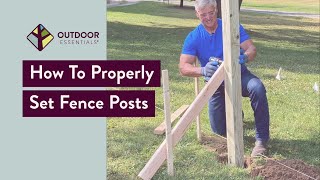 How to Set Fence Posts [upl. by Auqinahs]