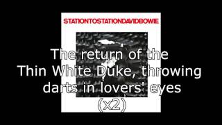 Station to Station  David Bowie  Lyrics [upl. by Bary]